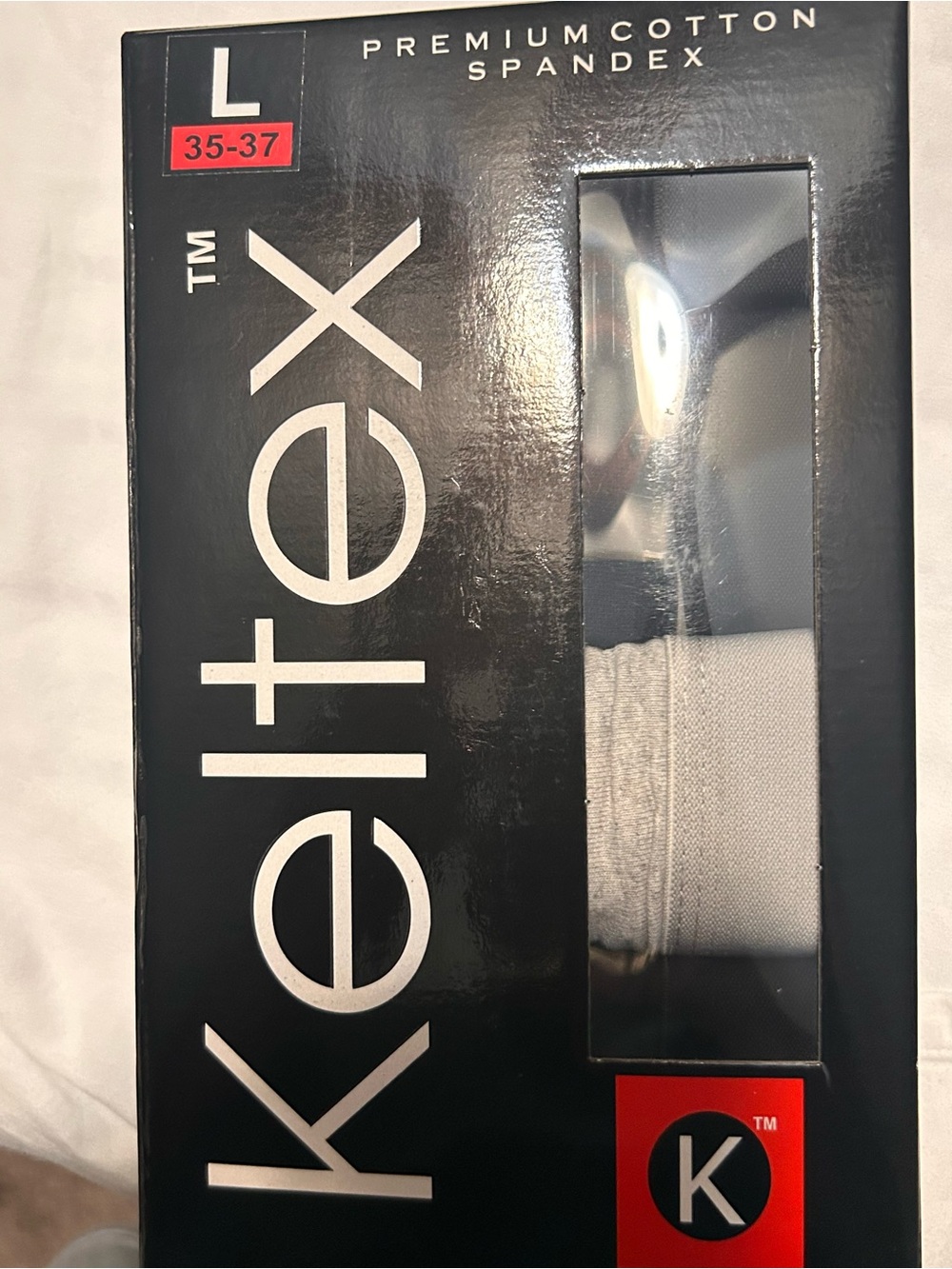 Premium Cotton Spandex boxer briefs (L)
